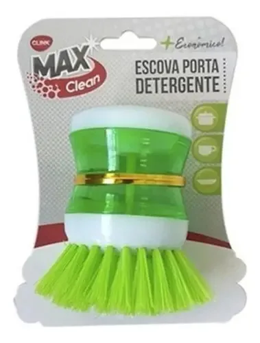 Escova Esponja Limpeza Dispenser Detergente Protege Mãos