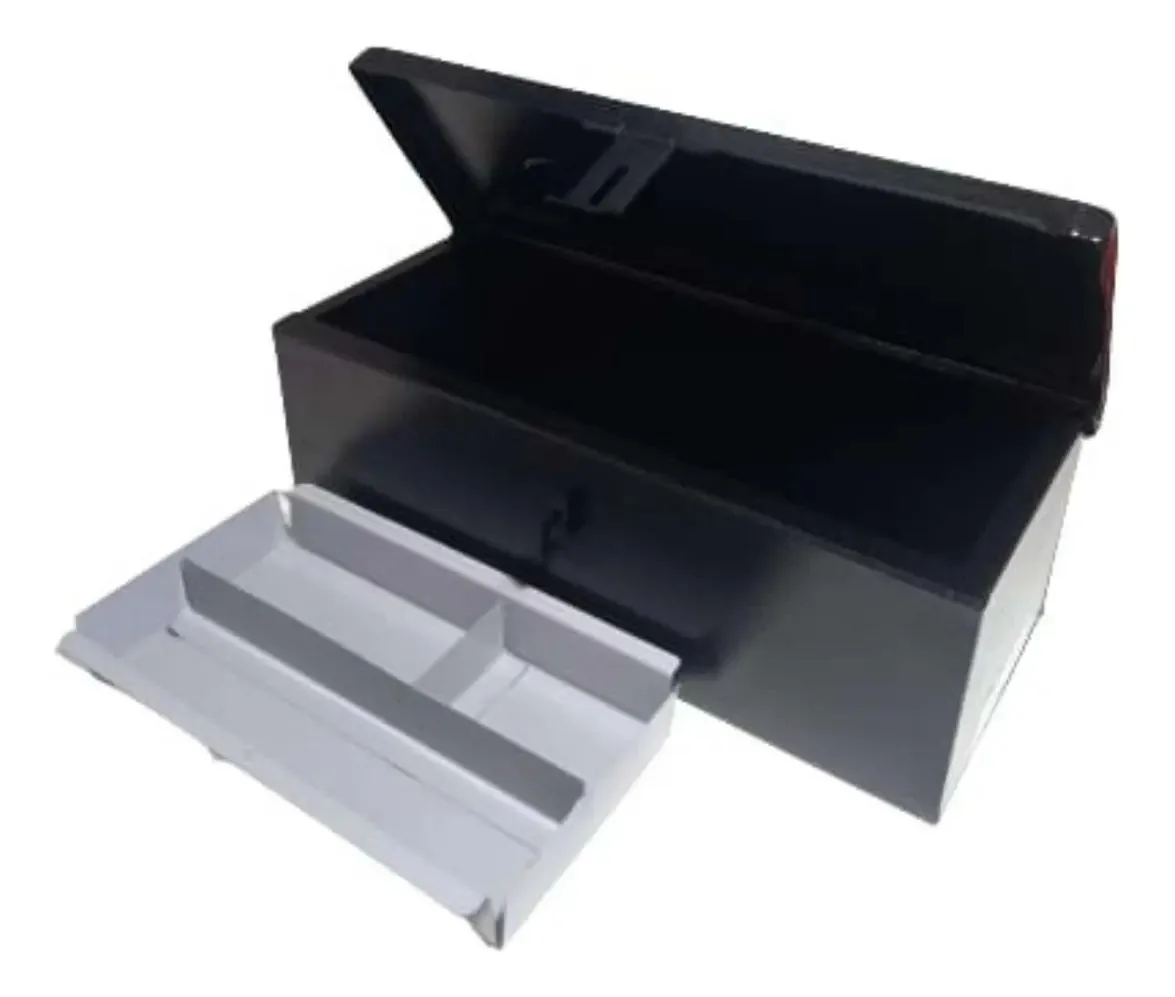 Caixa Ferramentas Aço Fercar Baú N3 50cm - Preta