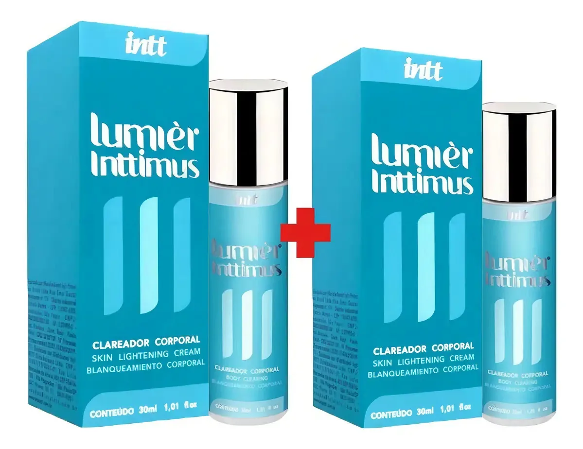 2x Lumier Inttimus Clareador Corporal Virilha, Axila, Corpo