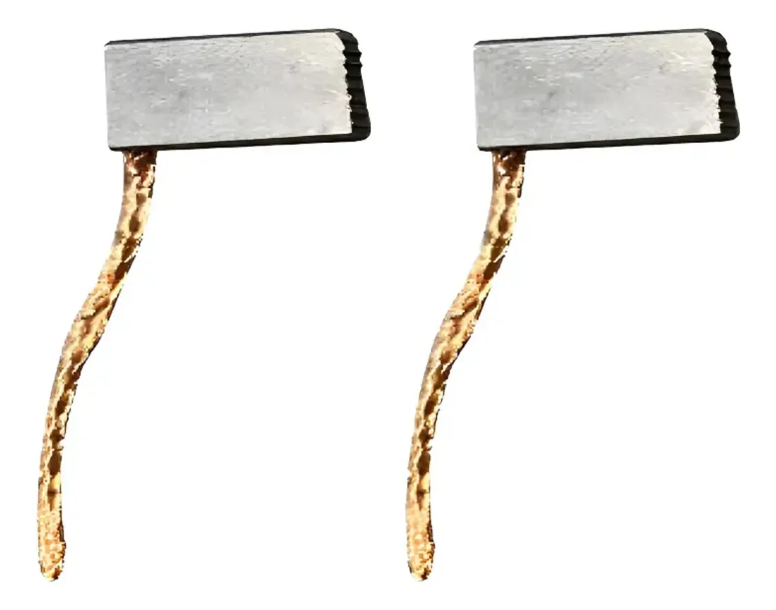 2 Escovas De Carvão Para Motor Bepo Universal