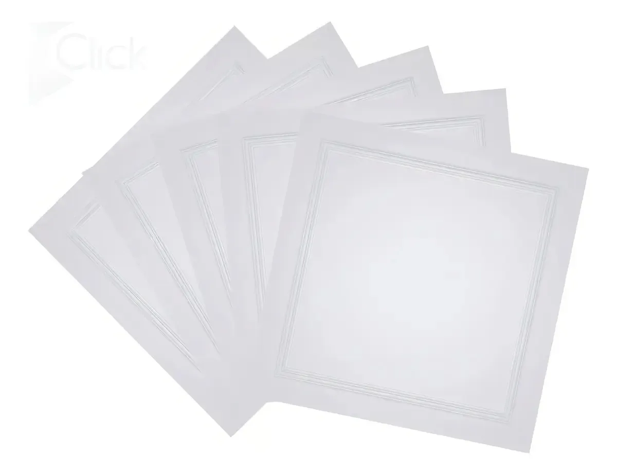 15 Papel Parede Adesivo Geométrico Efeito 3d Boiserie Cor Branco