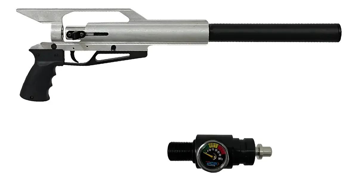Kit Pcp Carcará 5.5mm Alumínio + Válvula Disparadora Alumínio 5.5 Mm