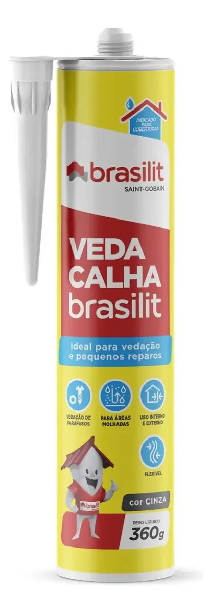 Veda Calha Cinza 360g Brasilt