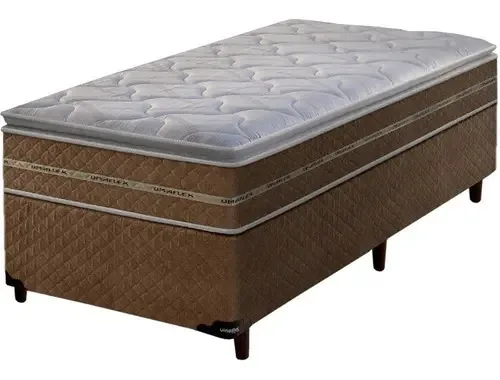 Cama Solteiro Resistence Box Colchão Espuma Direto Fábrica