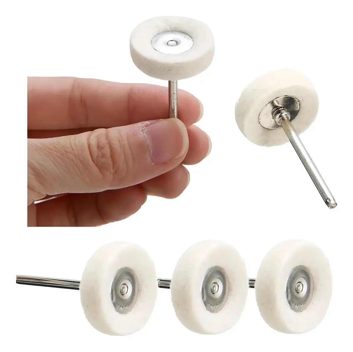 15x Feltro De Polimento Rotativo P/ Micro Retifica Dremel