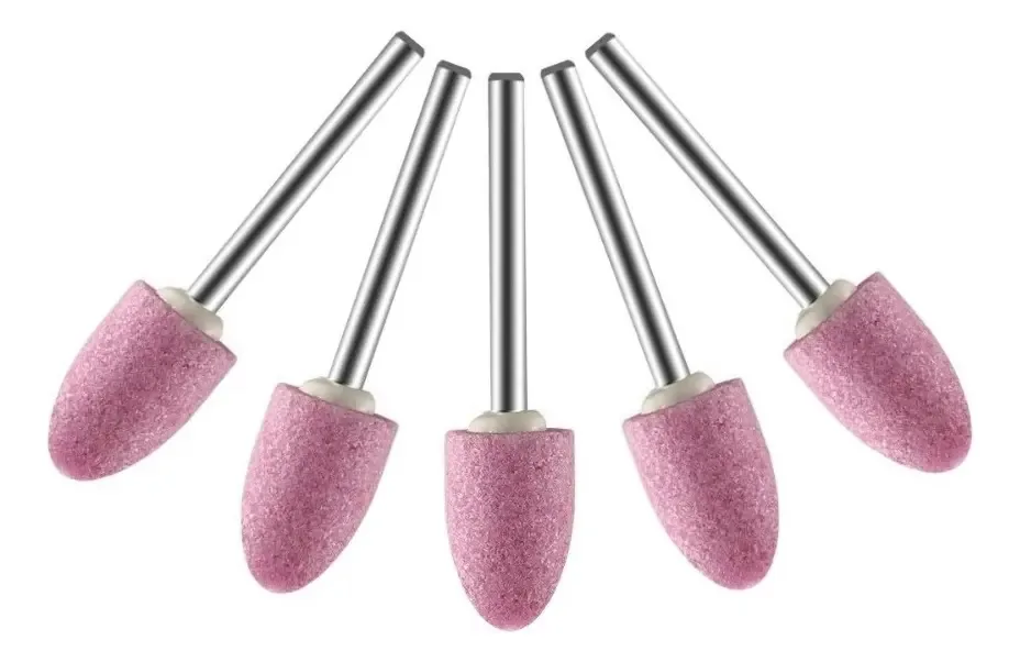 5x Pedra Abrasivo Montado Para Micro Retifica Dremel