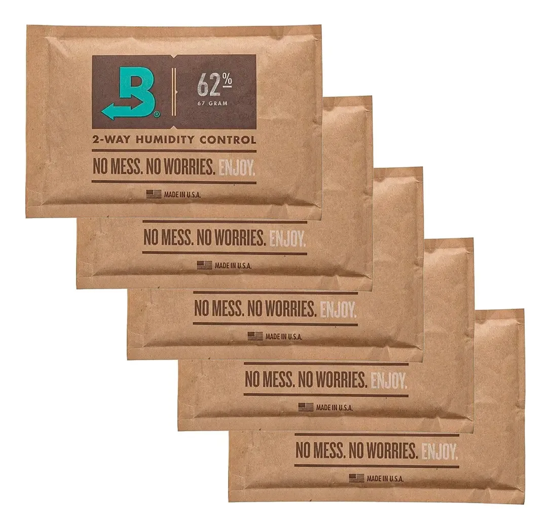 Kit 5 Boveda 62% 8g - Controlador De Umidade Ervas Fumos