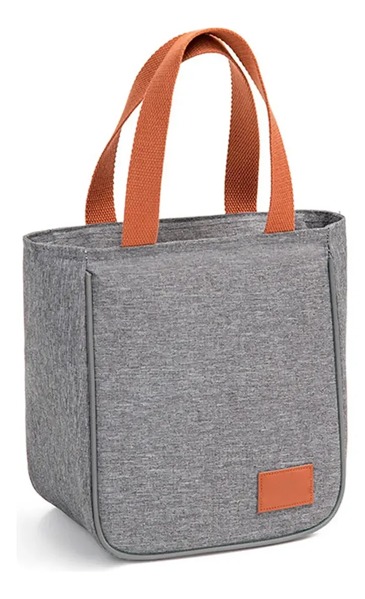 Bolsa Feminina Marmiteira Material Resistente Forro Térmico Cor Cinza