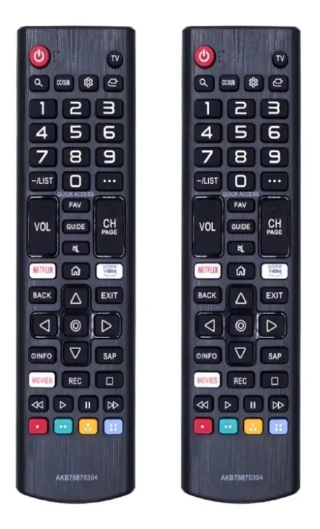 Kit 2 Controles Remotos SKY Compatíveis TV LG Smart Netflix Prime Video