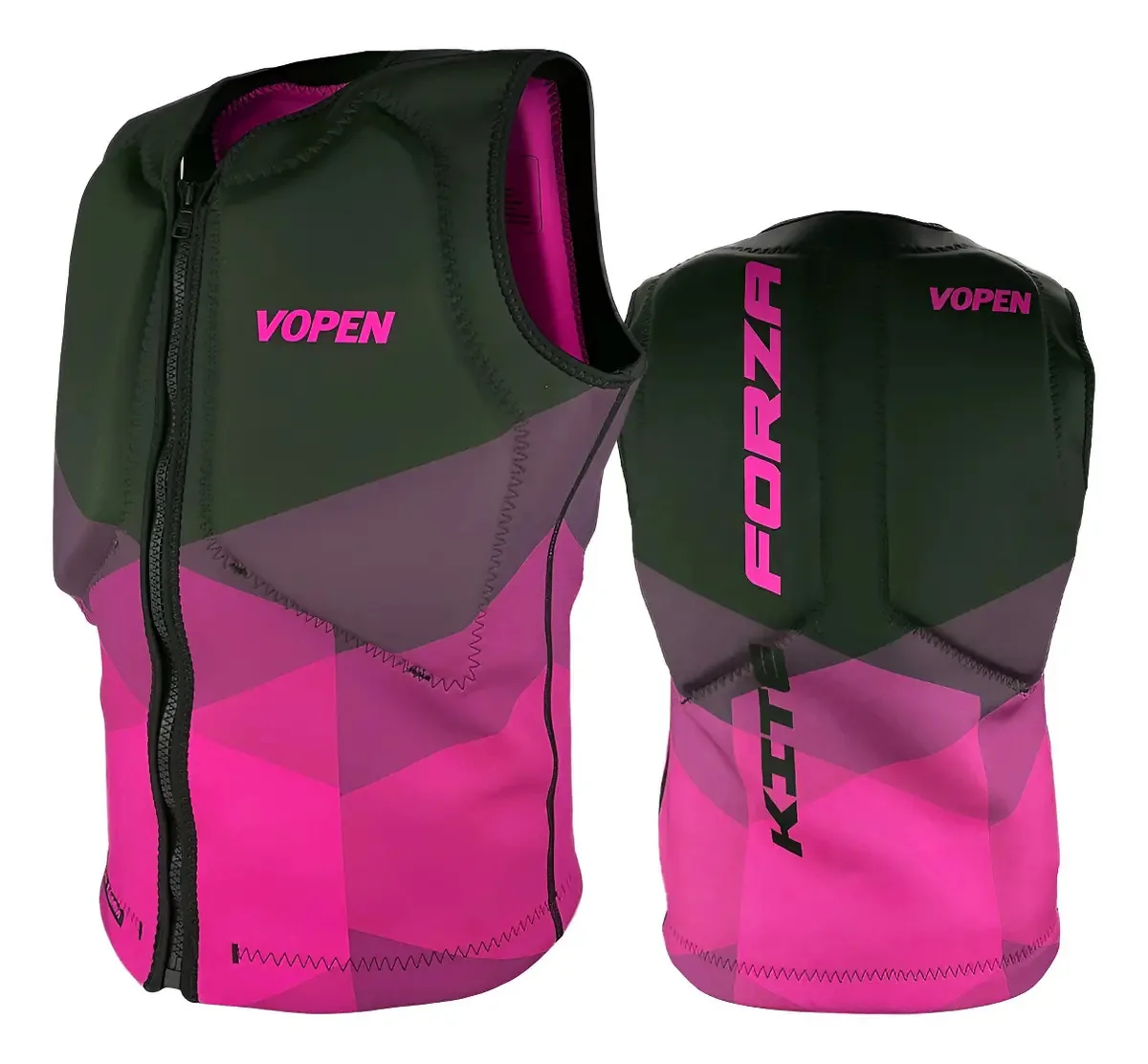Colete De Flutuação Salva Vidas Forza Kitesurf Suf Wind Cor Rosa Tamanho Gg