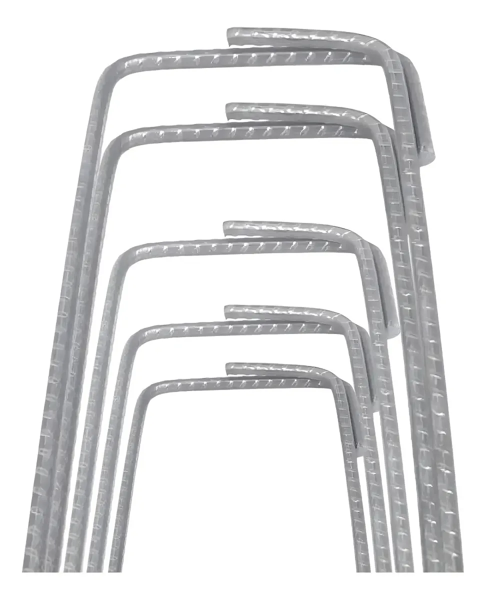 Estribo 4.2mm 7x20 Construção Civil Obra, 100 Peças Aço Ca60