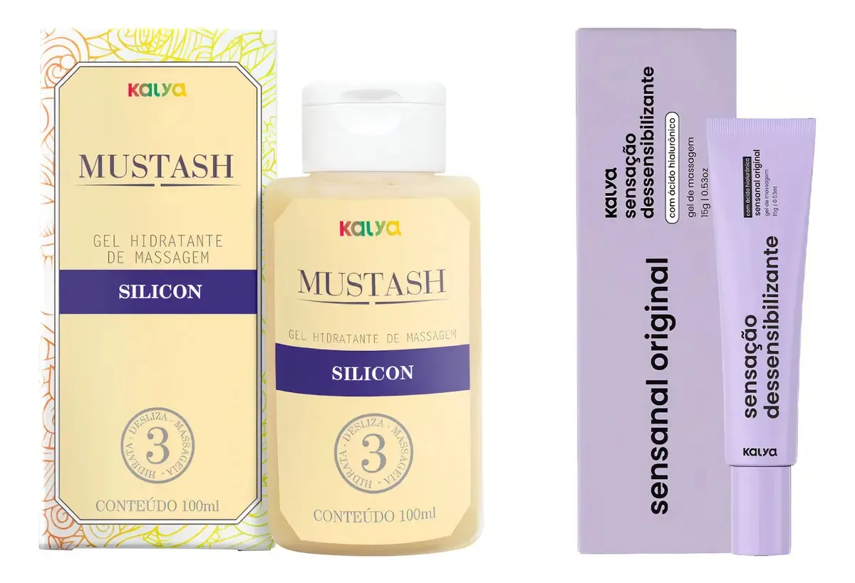 Kit Gel Silicon Lubrificante E Dessensibilizante Sensanal