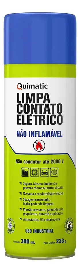 Limpa Contato Aerossol Quimatic 300ml Para Equipamentos Eletrônicos