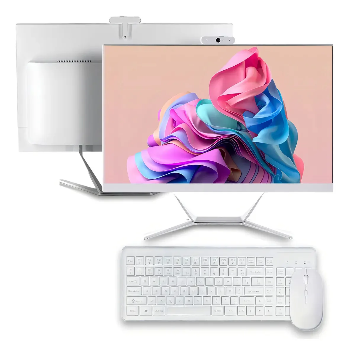 Computador All In One Intel I7 16gb Ssd 512gb 23,8 Wifi Cor Branco