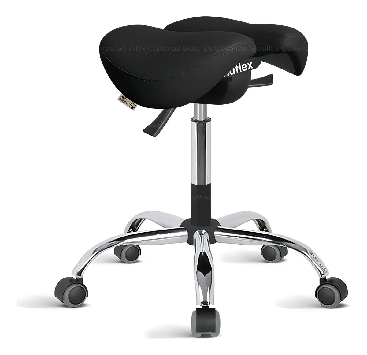 Mocho Sela Bipartido Ergonômico Odonto Tatuador Rce Preto