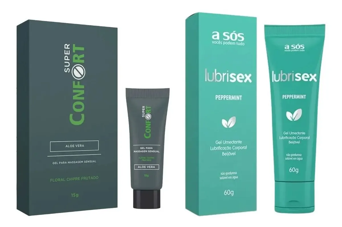 Gel Lubrificante Anestésico Super Confort E Lubrisex Hortelã