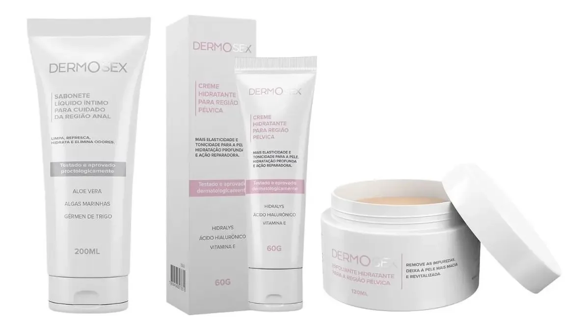 Kit Dermosex 3 Produtos Cuidado Intimo