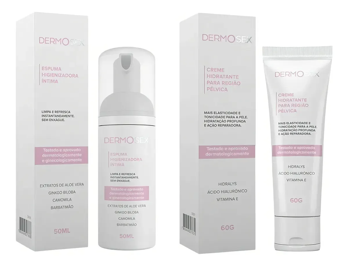 Kit Hidratante Cuidado Pelvico E Espuma Intima Sem Enxague