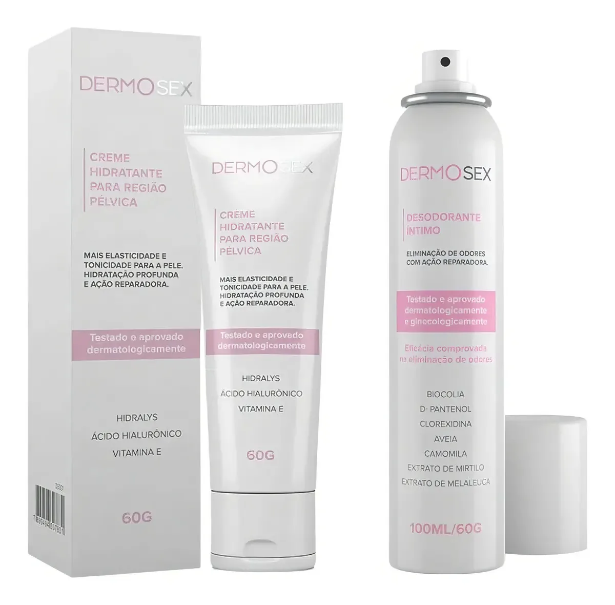 Kit Hidratante Cuidado Pelvico E Desodorante Elimina Odores