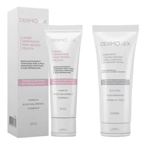 Kit Hidratante Cuidado Pelvico E Sabonete Liquido Dermosex
