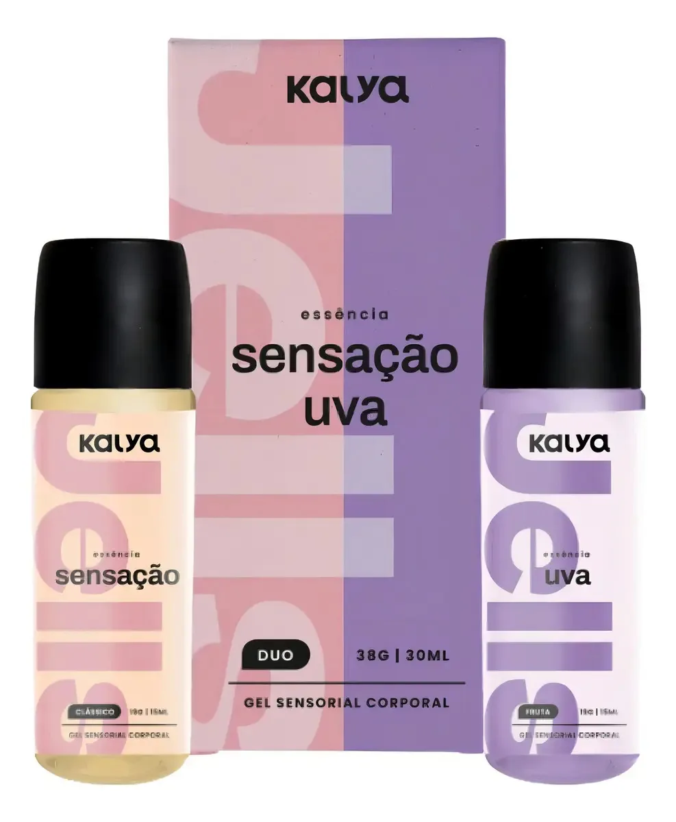 Gel Intimo Lubrificante Beijável Hot Duo Sensação E Uva