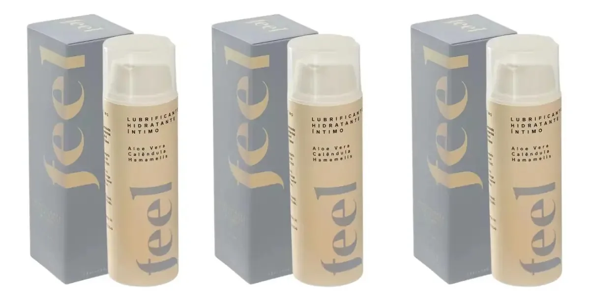 Kit 3 Lubrificante E Hidratante Intimo Com Vitamina E Feel