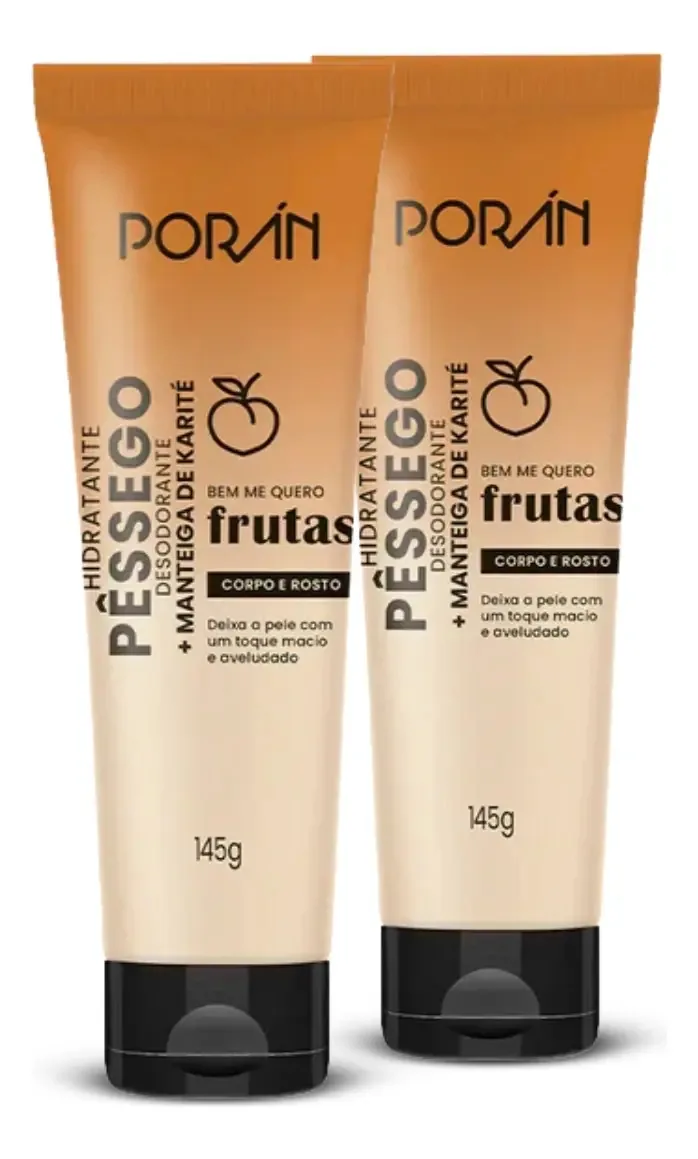 Kit Corpo E Rosto Pêssego Sabonete E Hidratante - Porán