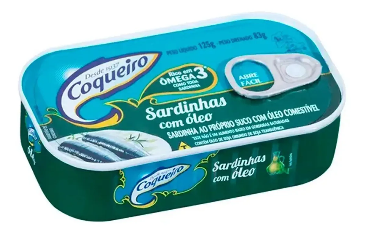 Sardinha Coqueiro Oleo Pedaco