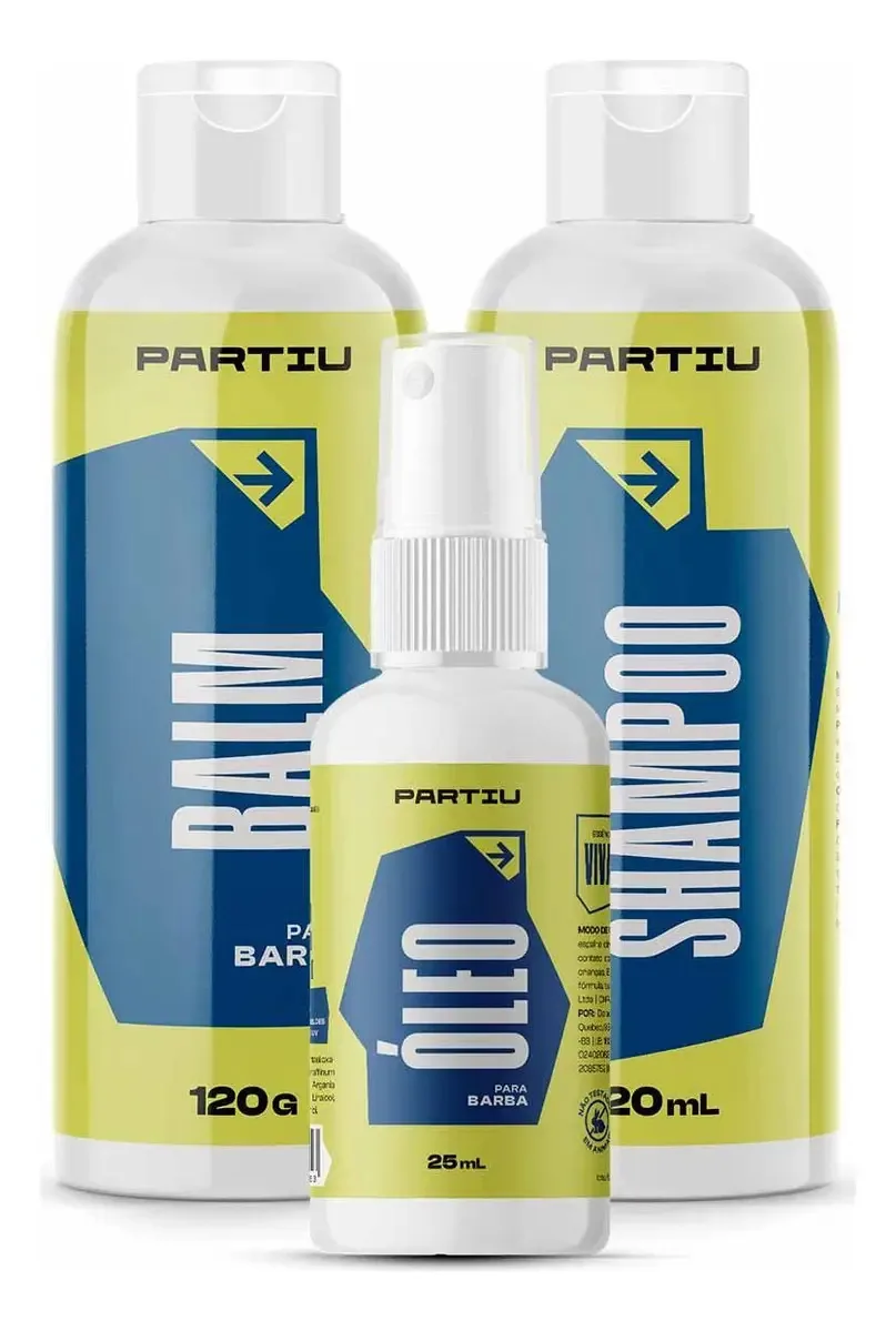 Óleo para barba Partiu Kit fragancia kit