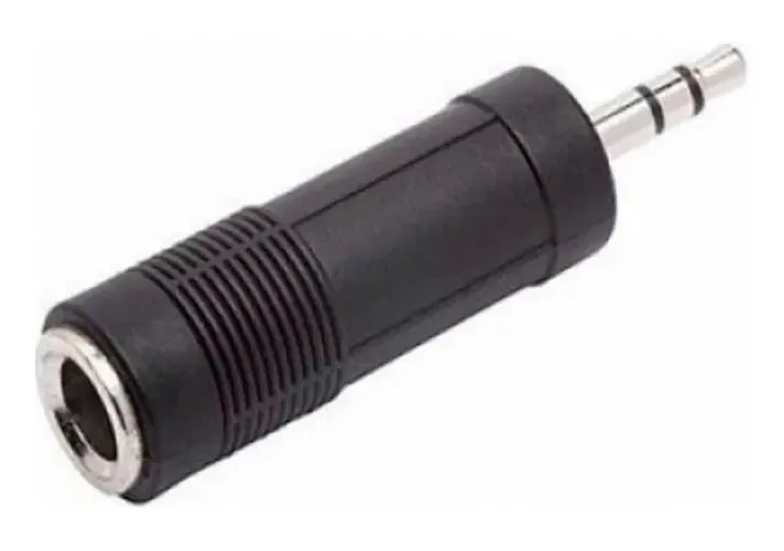 Adaptador Cabo P2 Macho X P10 Fêmea Lelong Le-5533 - Preto