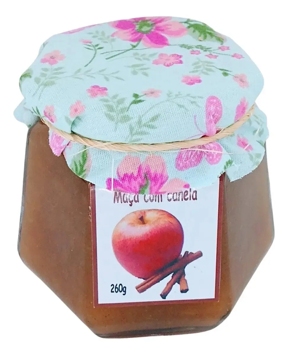 Geleia Artesanal Maça Com Canela 260g