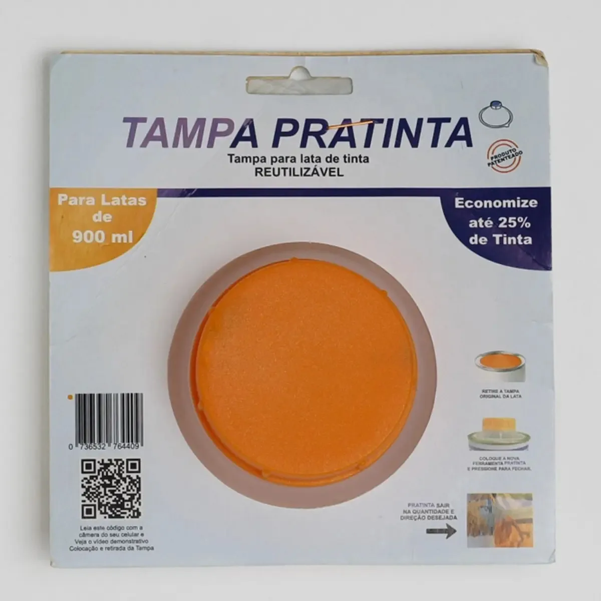 Tampa Para Tinta Pratinta Fechamento Universal 900ml T900ml
