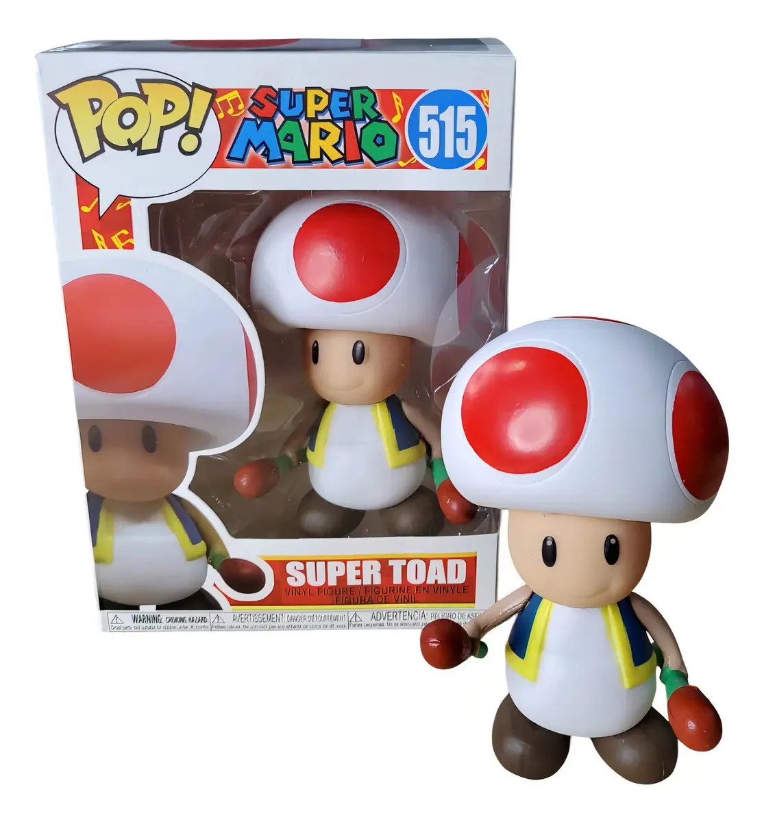 Boneco Articulado Super Mario - Toad