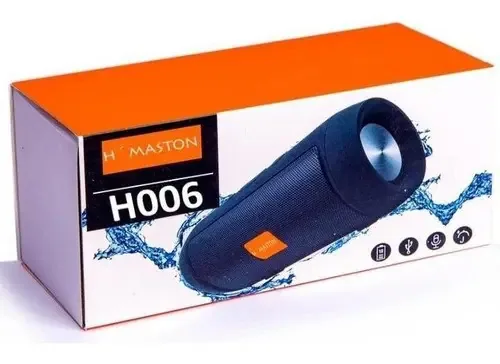 Caixa de Som Bluetooth H'maston Jjt-yr-006 Subwoofer Portátil USB Preto