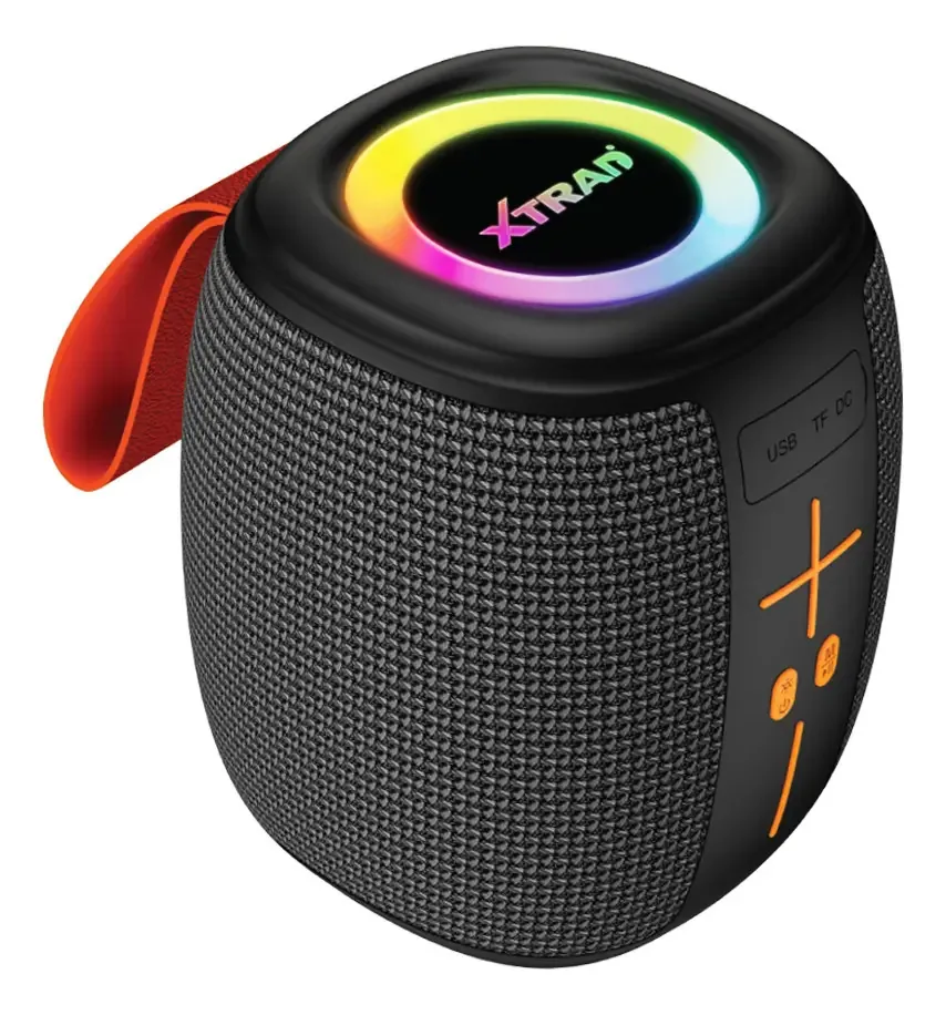 Caixa Som Bluetooth Portátil Usb Potente Ipx4 Rgb Caixinha Preta