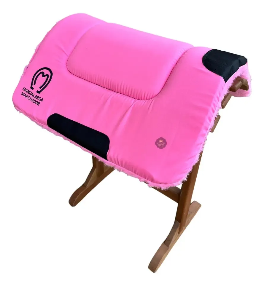 Manta Baixeiro Para Selas Modelo Quadrada Cor Rosa P/cavalo