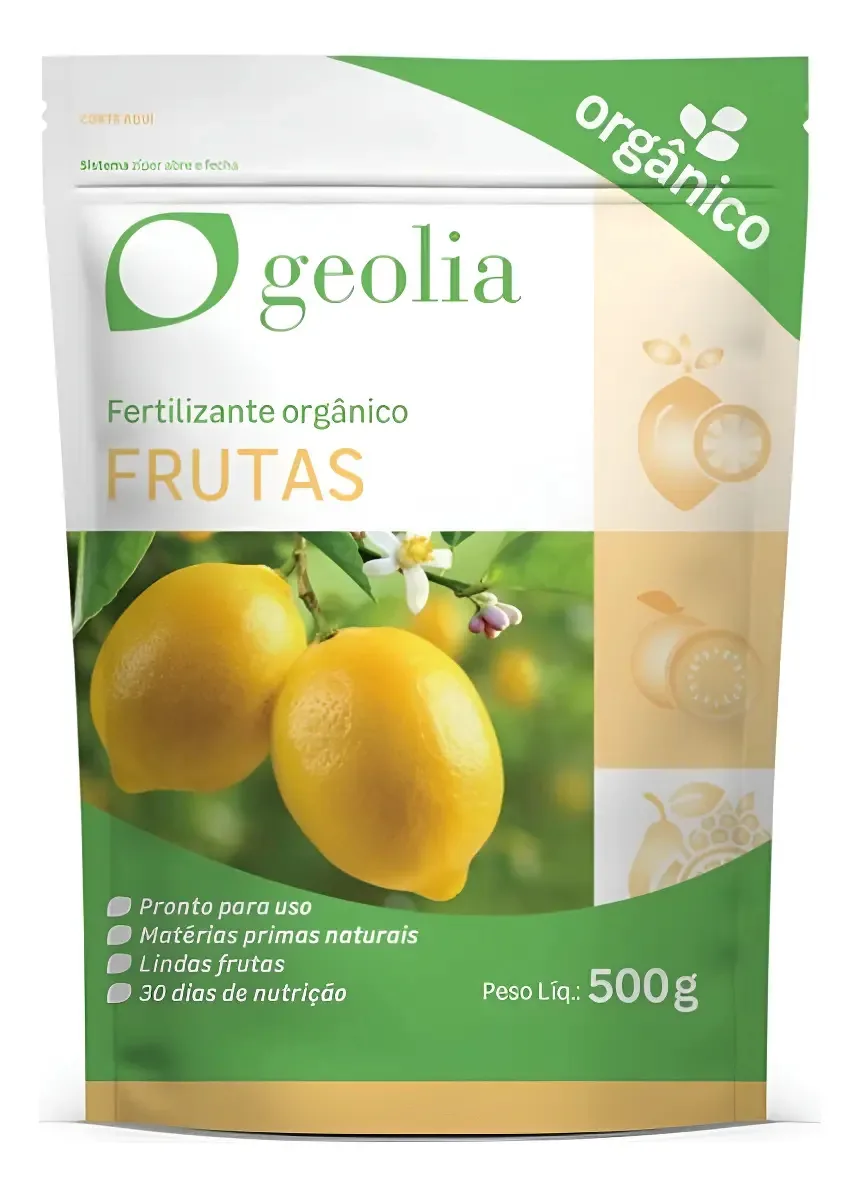 Fertilizante Organico Frutas 500g Geolia