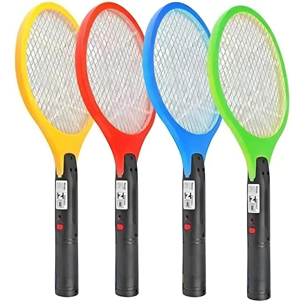 Raquete Elétrica Mata Insetos Carregador Choque 110/220 V