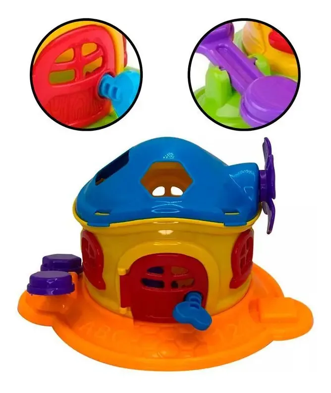 Brinquedo Casinha Encantado Encaixar Habilidade Motora
