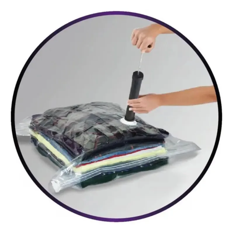 Saco À Vacuo Roupas Prova Umidade Viagem Armazenamento