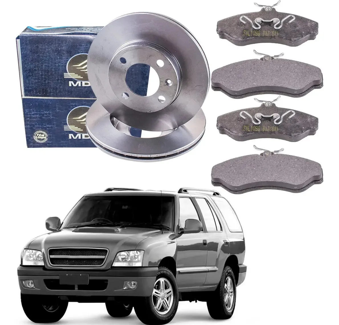 Disco de Freio Dianteiro CHEVROLET - GM BLAZER/S10 Ventilado com Cubo 5 Furos - MDS D18B