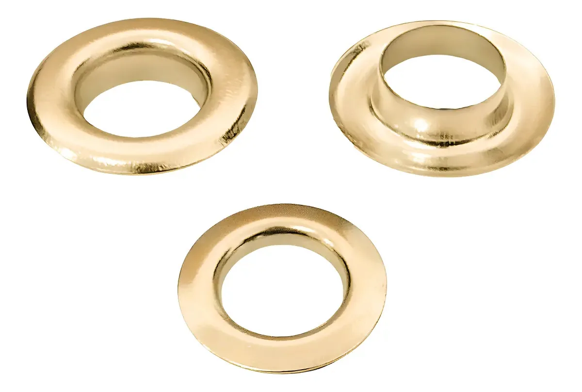 Ilhós Dourado Com Arruela de Ferro 1 cm para Armarinho – Baxmann (500 Unidades)