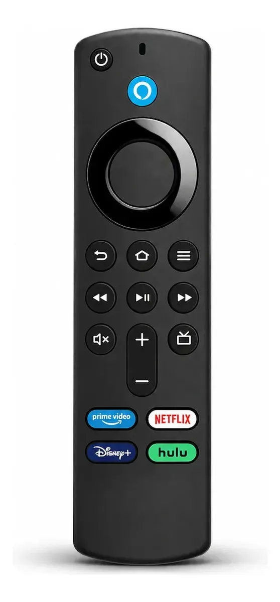Controle Remoto Para Fire Tv Stick 4k Alexa Preto