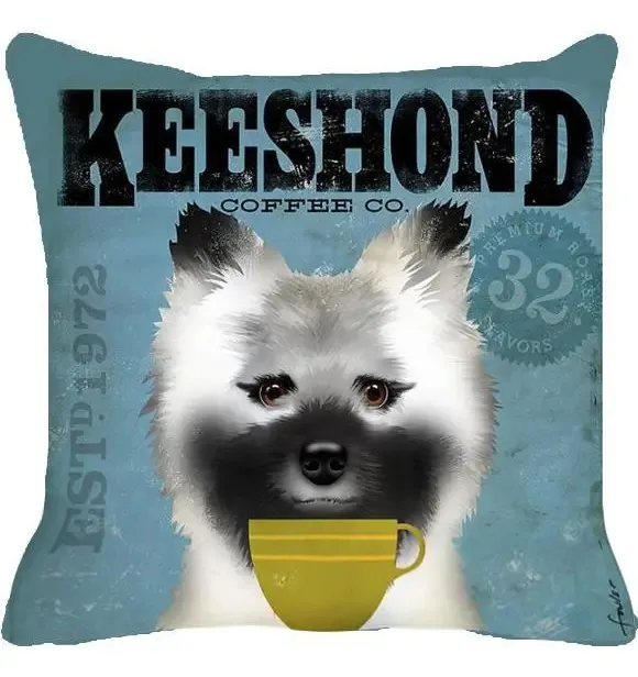 Almofada Keeshond