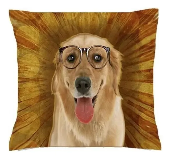 Almofada Shoppingnet Almofada Golden Marrom Com Design Almofada Golden