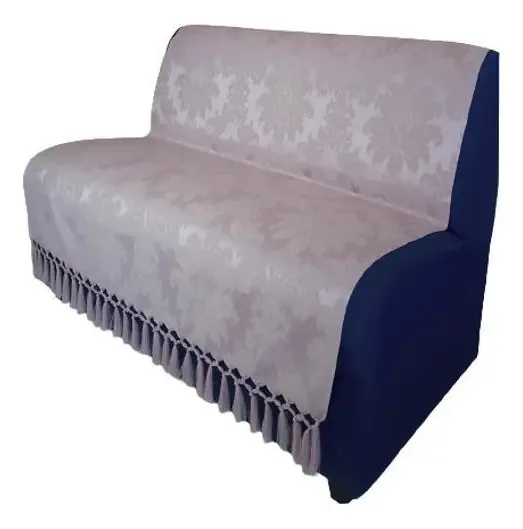 Capa Manta Sofá Sala Xalé Medalhão Rosa Jacquard 1,40x1,80