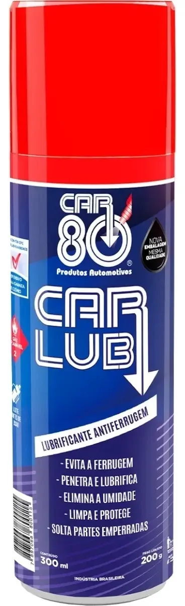 Desengraxante Car 80 Spray Antiferrugem Lubrificante 300ml