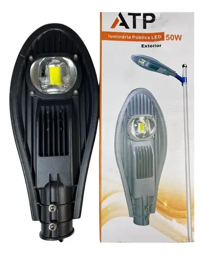 Luminária Pública Pétala 50w Led Atp Branco Frio Exterior