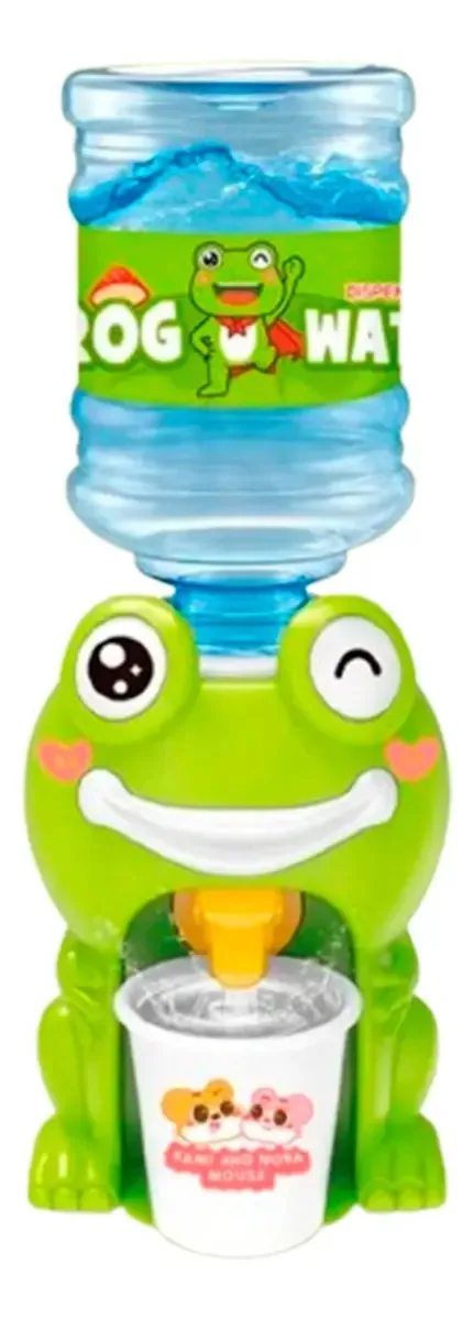 Dispensador de água Mini Bidon Frog Dispensador de água potável para crianças
