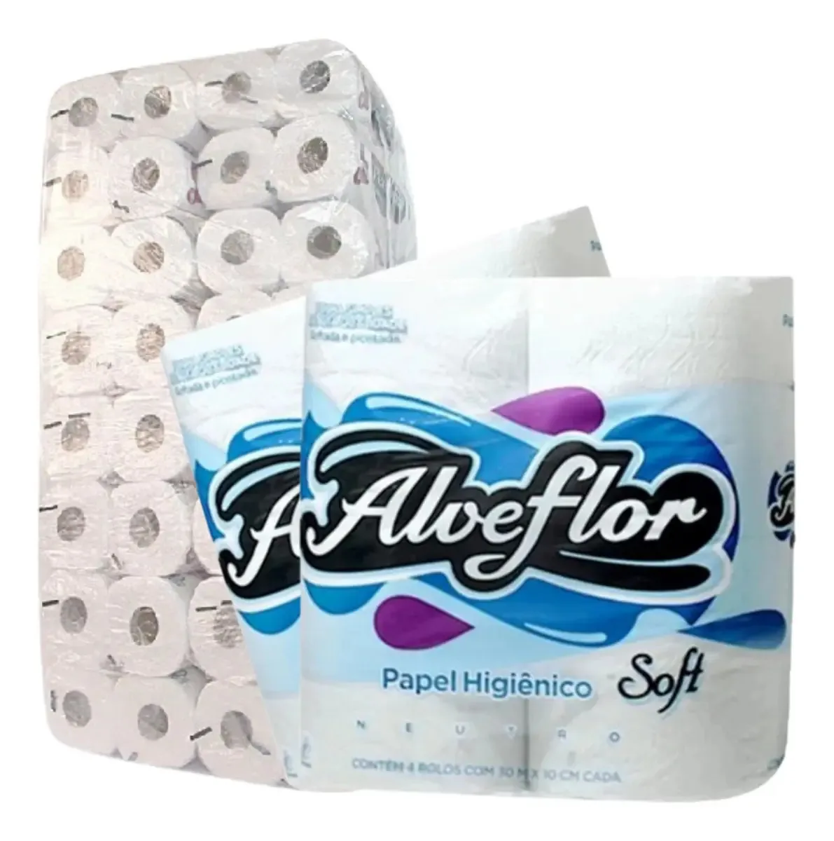Papel Higiênico Alveflor Folha Simples 45m